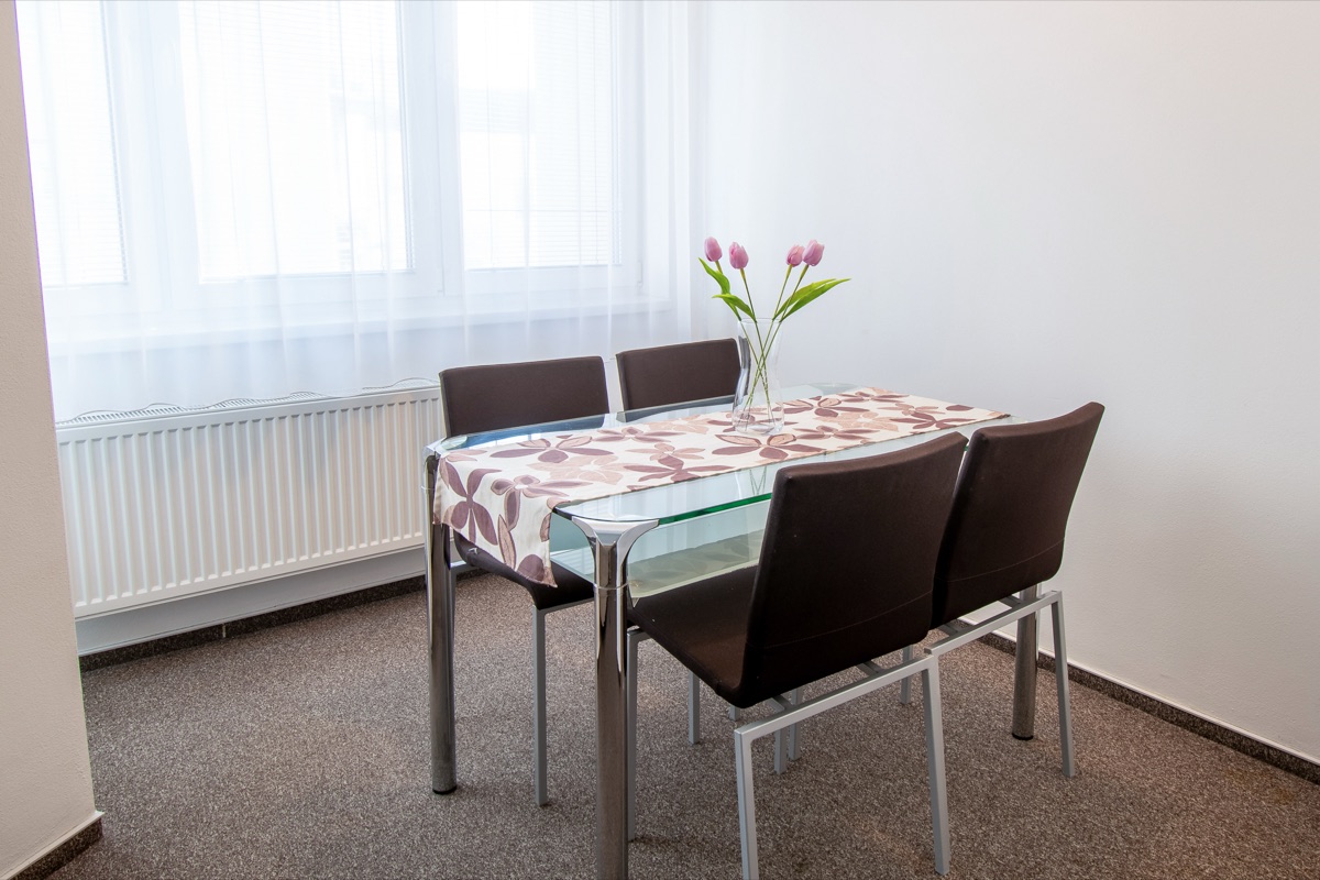 Jídelní část rodinného apartmánu